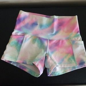 Mermaid yoga shorts